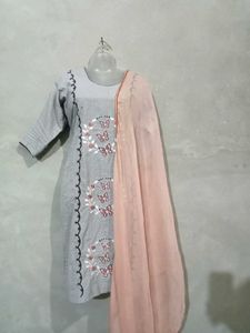 Butterfly Embroidered Salwar Suit