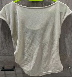 Shimmery Cowl Neck Top