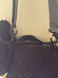 Cute Black Teddy Bear Crossbody Bag