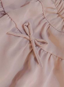 Cute Pink Mini Skirt with Lace Trim