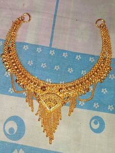 Gold Plated Necklace and Earring Set
