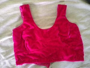 Hot Pink Cut sleeves Boutique Blouse