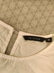 Wardrobe by Westside White Dane Cotton Top