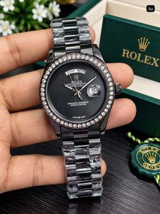 Rolex Watch with Diamond Bezel