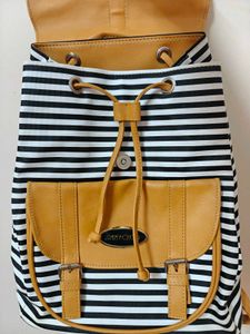 Imported Striped Backpack