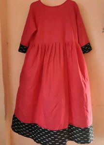 Vibrant Red Ethnic Gown