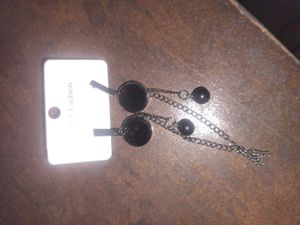 Stylish Black Dangle Earrings