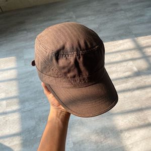 Polham Flat Top Brown Cadet Cap