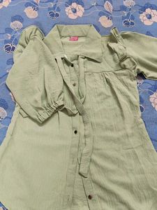 Stylish Mint Green Tunic Top