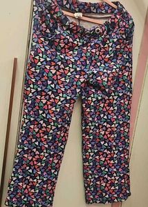 Cute Heart Print Palazzo Pants