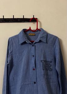 Blue A-line Top
