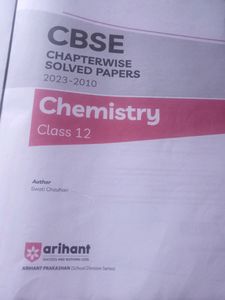 Class 12th, Arihant Chemistry Previous Year Paper