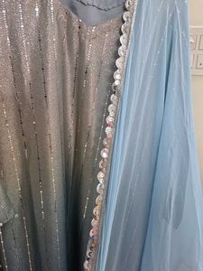 Sparkling Sequined Kurta Set with Dupatta