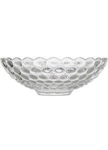 Elegant Glass Fruit Platter Bowl