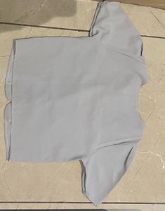 Cute Light Blue Peter Pan Collar Top