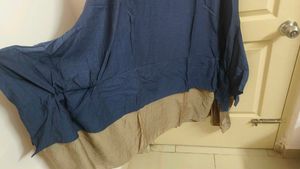 Blue Sleeveless Layered Dress