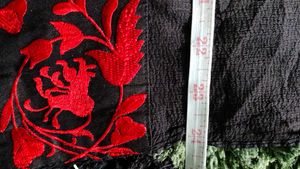 Black Pure Chiffon Dupatta