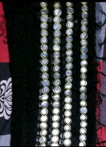 Elegant Black Dupatta with Mirror Work