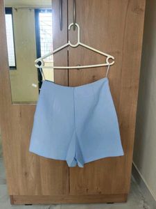 Sky Blue Skort with side slit