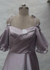 Elegant Lavender Off-Shoulder Dress🎀🦋💖