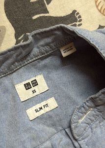 Uniqlo Slim Fit Band Collar Shirt