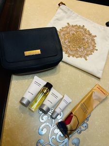 Chic Black travel pouch with Dust Bag