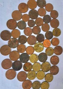 53 coins in assorted EURO cent