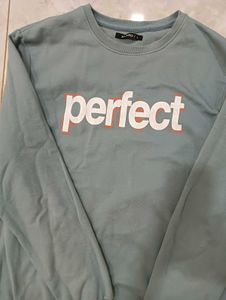 Light Blue "Perfect" Graphic Sweatshirt