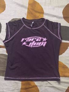 Rare Item Y2K Graphic Crop Top