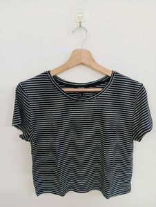 Striped Cropped T-Shirt