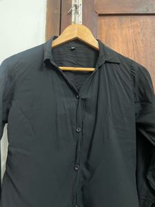 Classic Black Button-Up Shirt