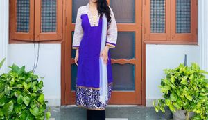 Purple Anarkali Suit