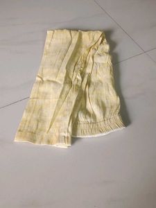 Yellow Striped Kurta and Pants Set