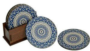 Printed Wooden Coaster For Tea And Coffee