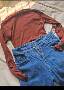 Cozy Long Sleeve Top & Jeans