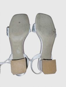 Sparkly Embellished Block Heel Sandals