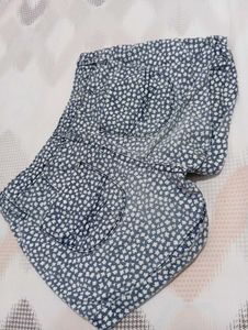 Floral Denim Shorts