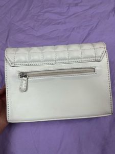 White Quilted Clutch Bag