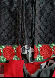 Ladies Sleevless Beautiful Long Kurti With Legging