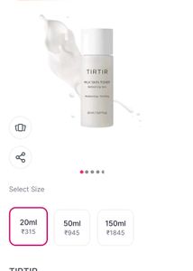 TIRTIR Milk Skin Toner Light – 20ml