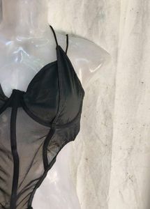 Sheer Mesh Corset Top