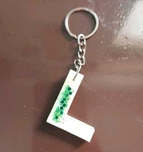 Initial 'L' Keychain