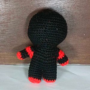 Crochet spiderman keychain (miles morales)