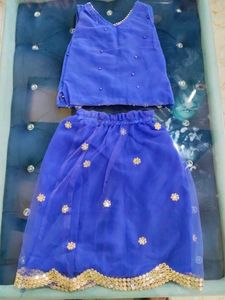 Cute Blue Kids Ethnic Set
