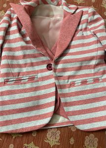 Striped Blazer Jacket three piece set