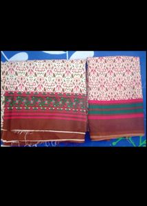 Vintage Floral Print Fabric - 2 Pieces