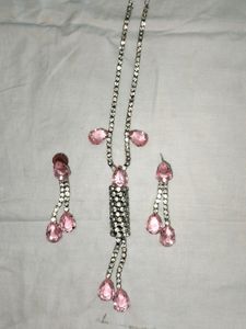 Pink Colour Diamond Set