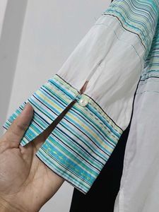 100% exported Cotton Women's Striped Shirt