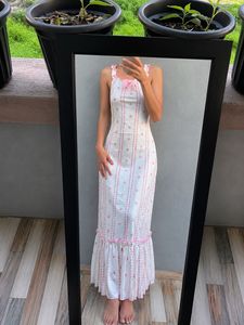 White Floral Maxi Dress