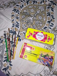 Water & Acrylic Colors(6 free paint brush)